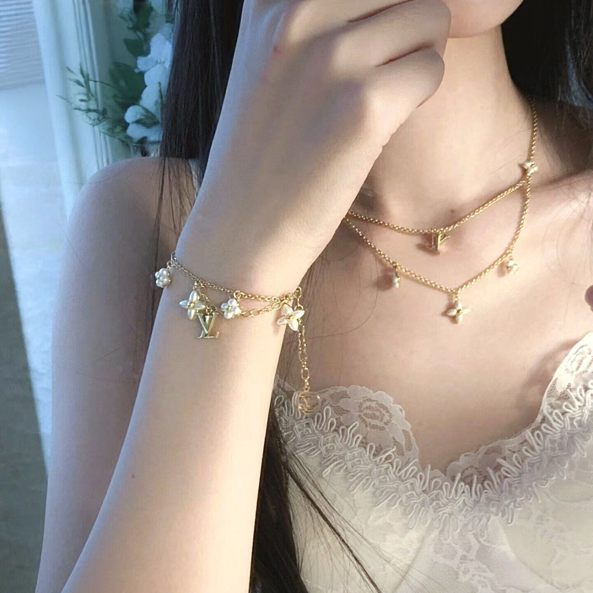 18k珍珠貝小老花”神仙高奢定製金雙層系列