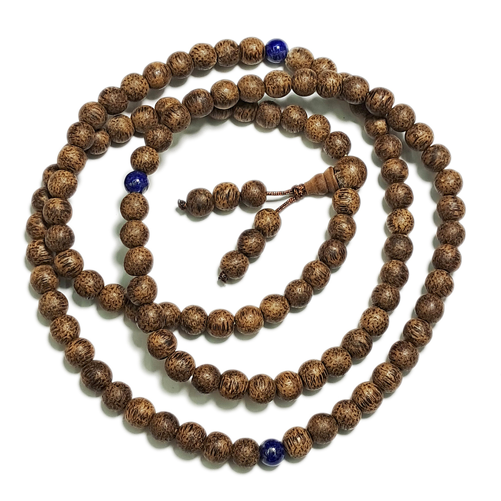 青金石+佳里萬丹沉香木108念珠7mm【十方】142063