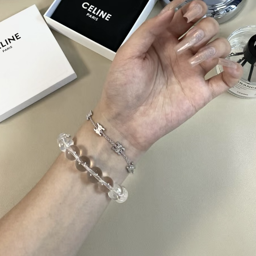 18k ce”經典銀凱旋門一體設計定製項鍊/手鍊