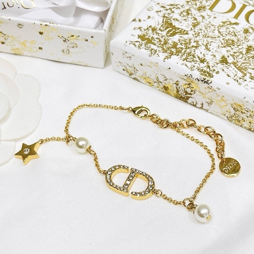 18k CD”珍珠鑽夢幻星空墜定製手鍊