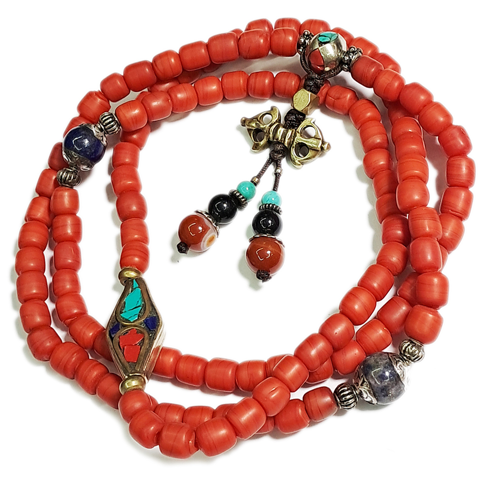 金剛杵&火山琉璃108念珠【十方】126788