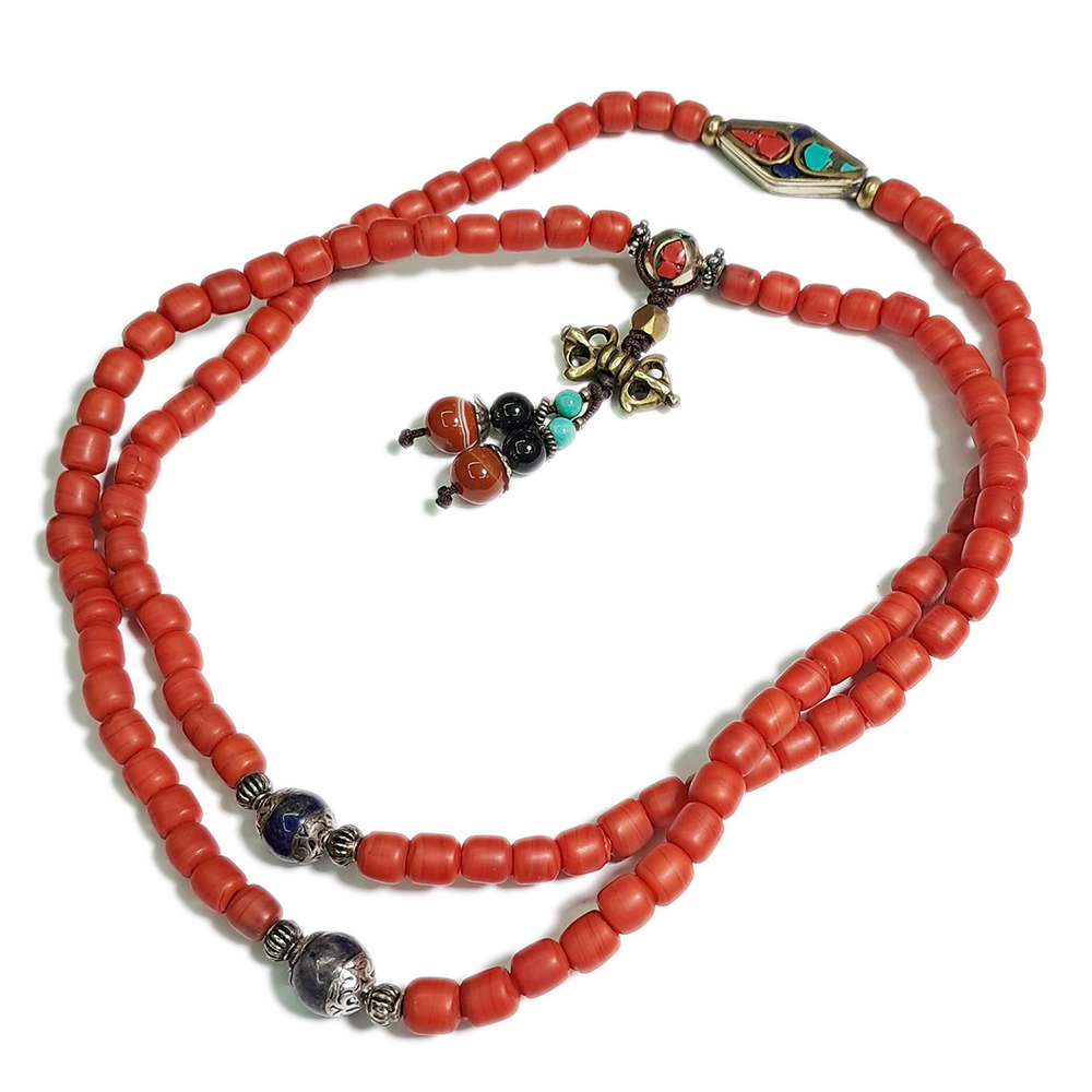 金剛杵&火山琉璃108念珠【十方】126788