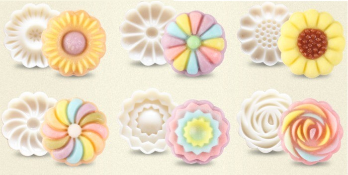 50g立體五瓣花 (連6模片)