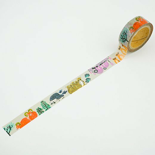 mirocomachiko_動物家族 和紙膠帶｜日本Greeting Life