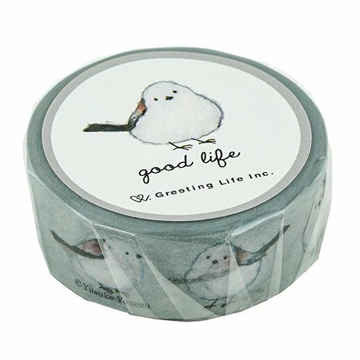 米津祐介_長尾山雀 和紙膠帶｜日本Greeting Life