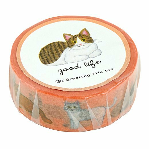 米津祐介_貓咪 和紙膠帶｜日本Greeting Life