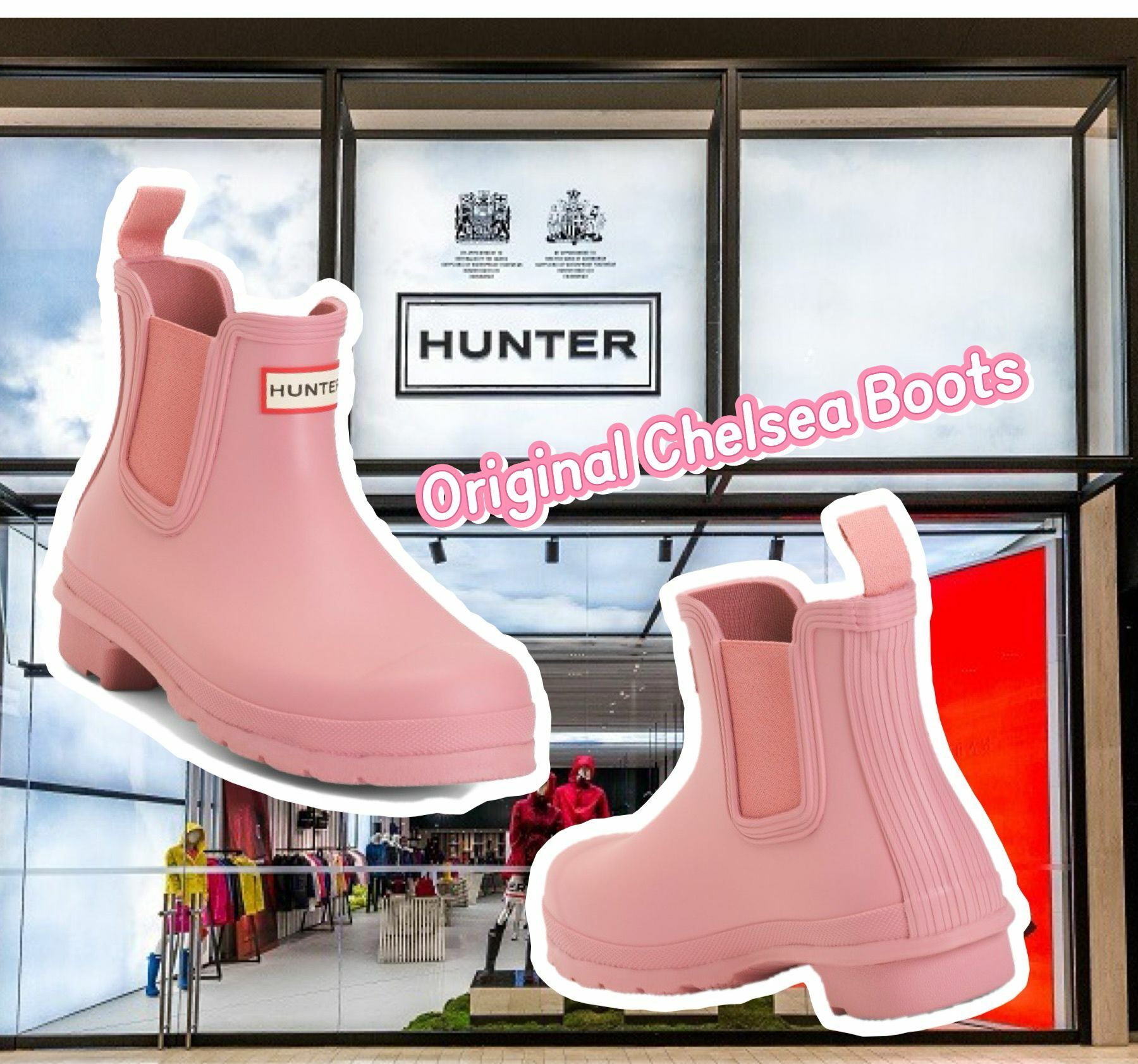 【預購】HUNTER Chelsea G090415 女裝短靴（粉色）