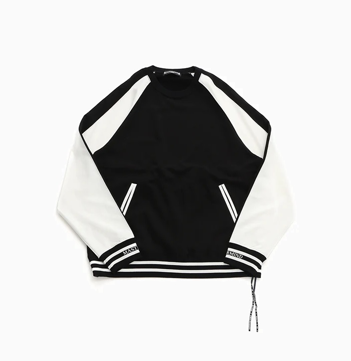 MASTERMIND WORLD 2024 A/W MW SOUVENIR SWEATER - BLACK x WHITE PRE ORDER ITEM (預訂中)