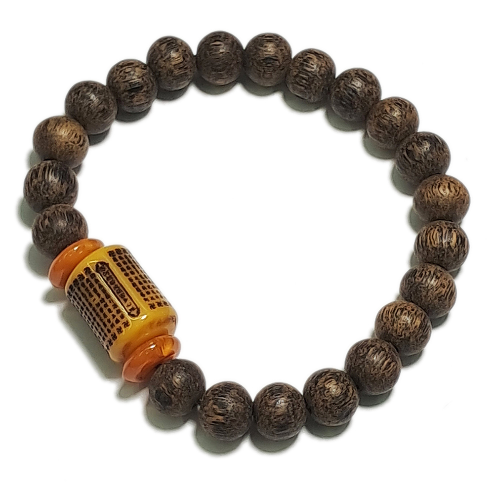 心經(蜜納)+沉香木手珠8mm【十方】135819