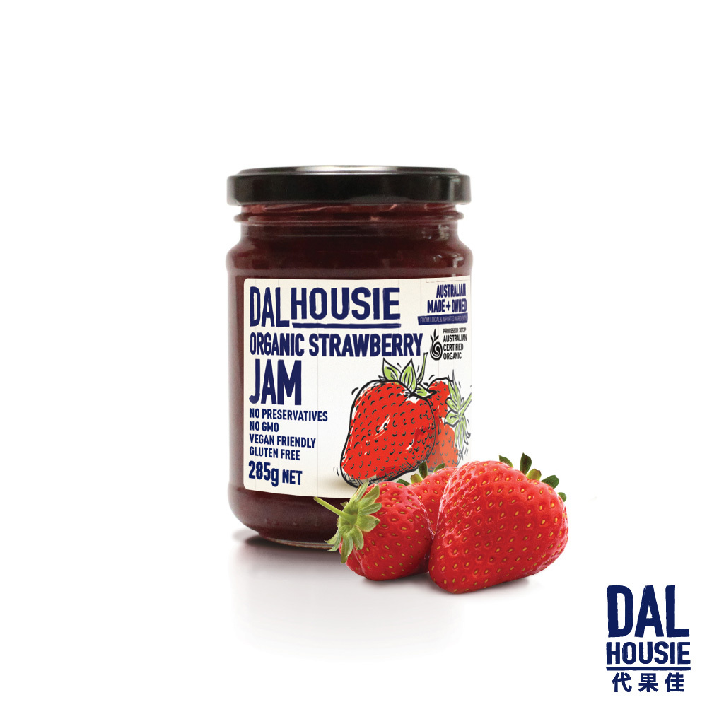 【森食良品】代果佳有機草莓果醬285g