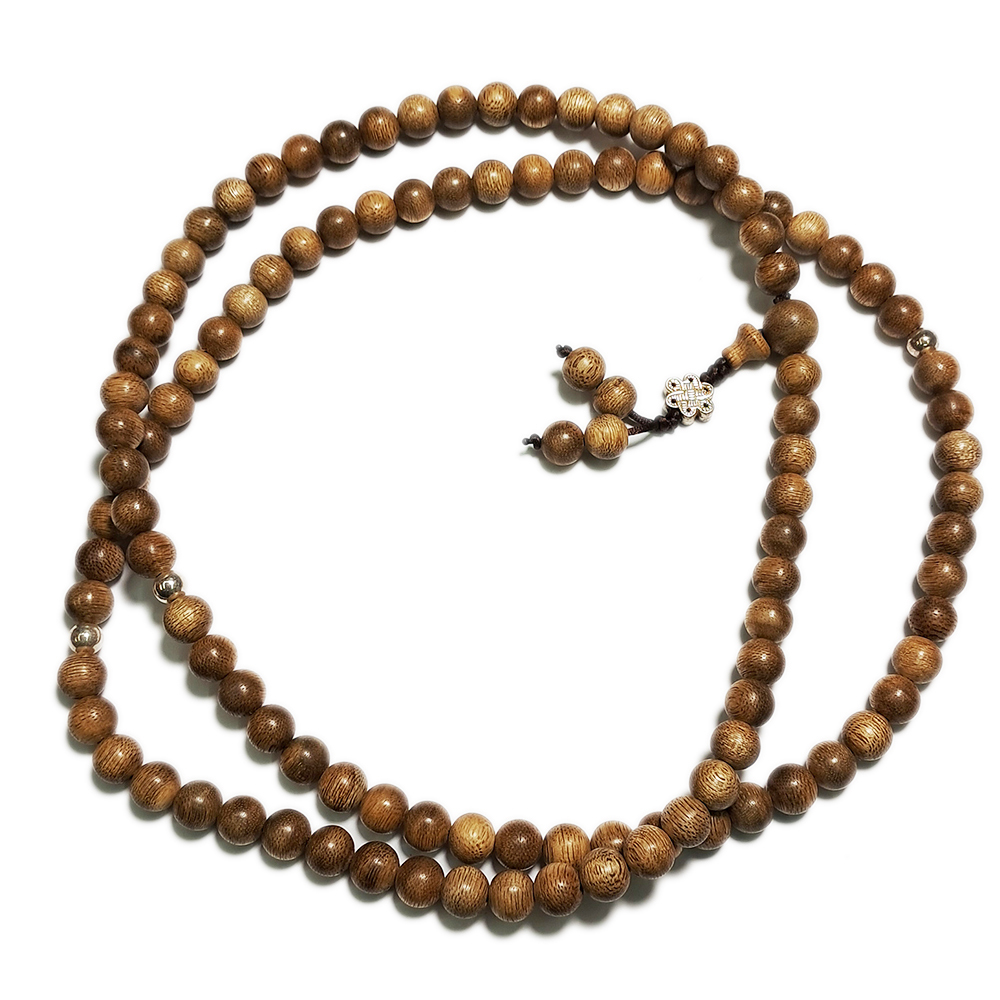 加里曼丹沉香木925銀珠108念珠8mm【十方】146630