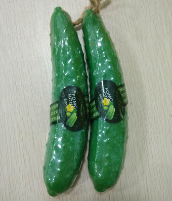 Hot recommended cute fruit handmade soap (specification: cucumber [130G])