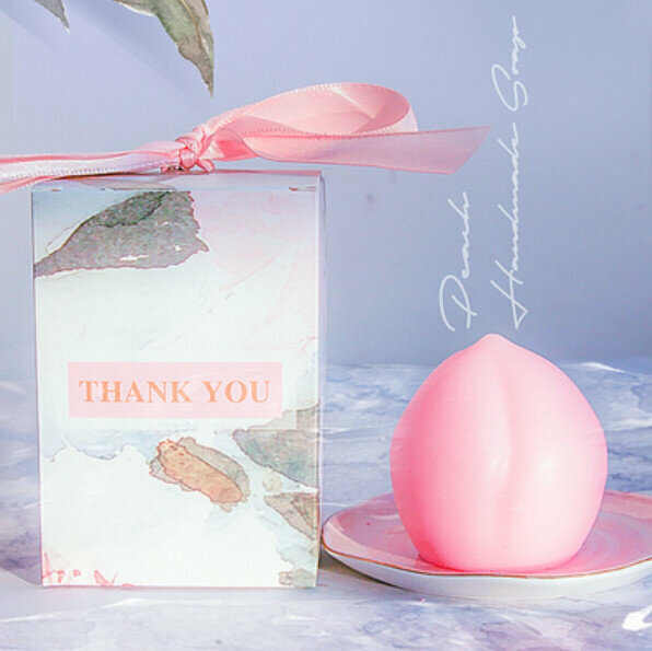 Popular Peach Handmade Soap (Gift Box) [Light Pink/Peach Fragrance]