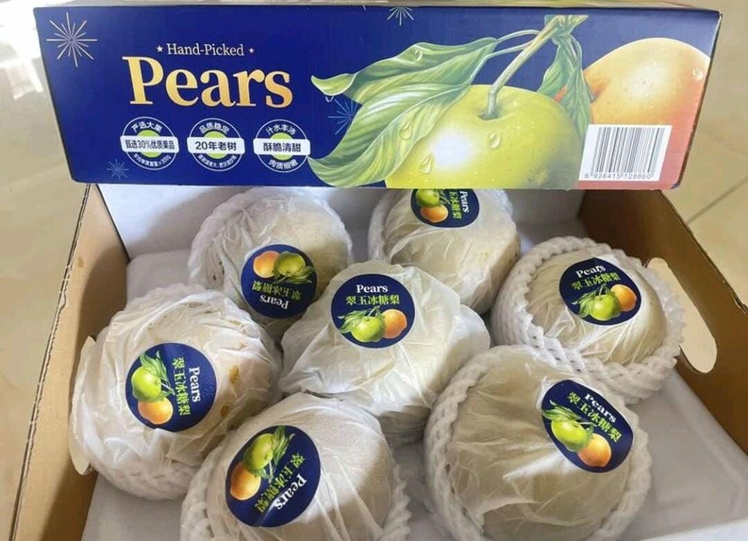 翠玉 冰糖梨 3. 4kg (約7個)