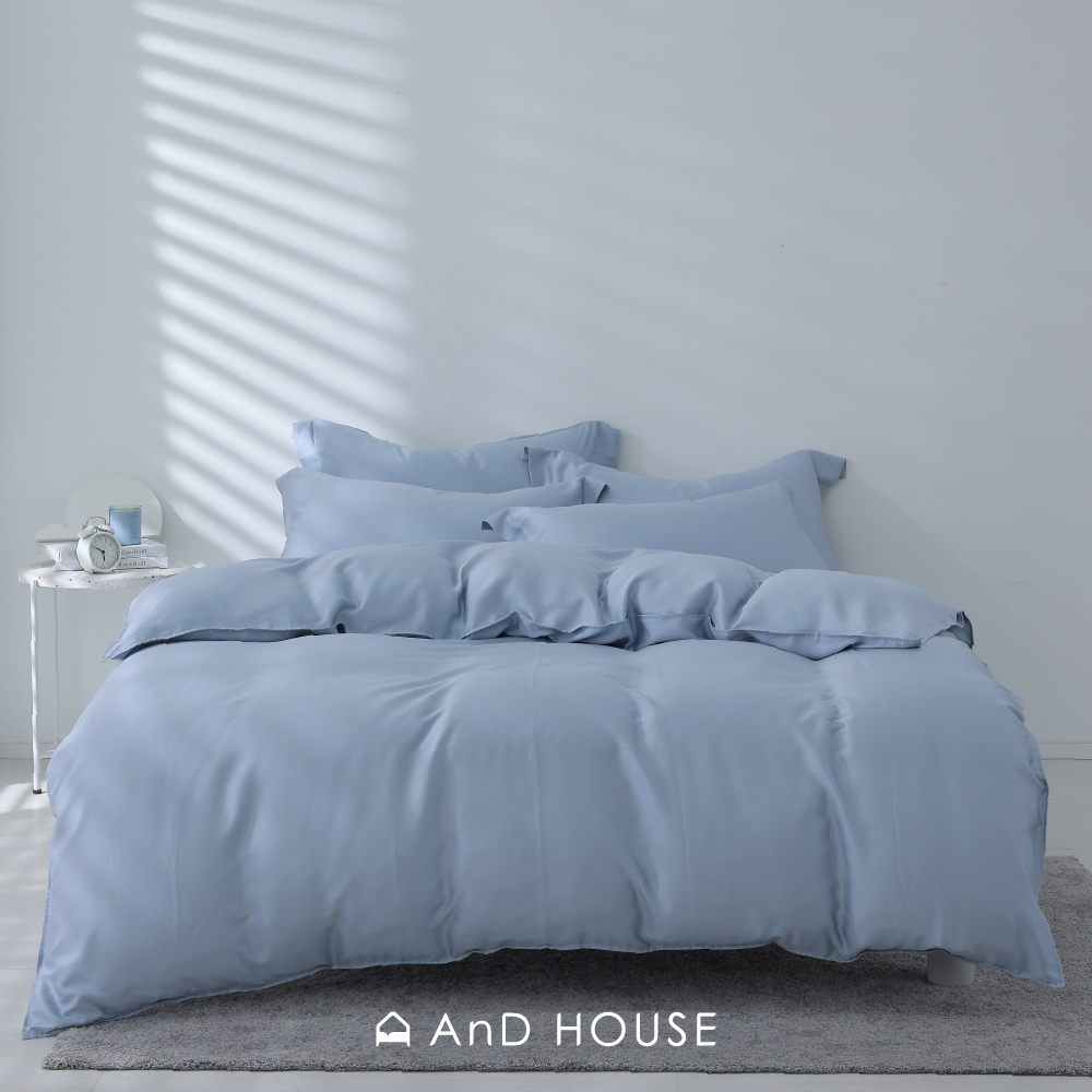 60支天絲｜100%萊賽爾｜藍霧灰｜單品&床包被套組