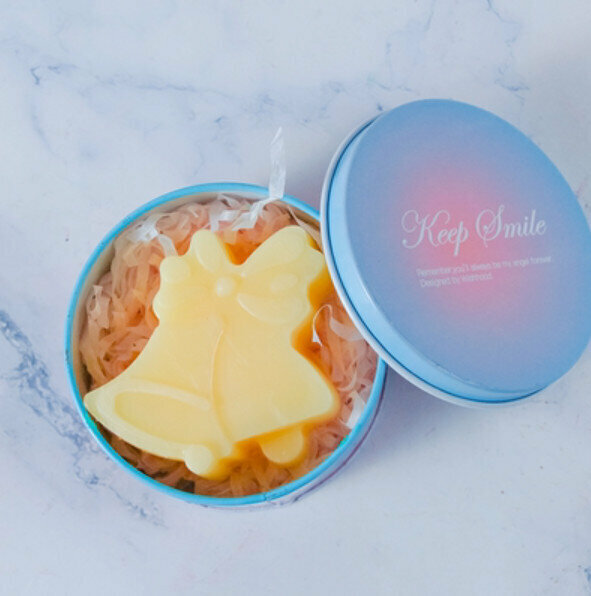 Popular Christmas Handmade Soap (Gradient Iron Box) [Bell]