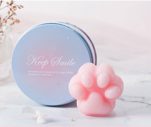 Hot Recommended Cartoon Essential Oil Soap (Tinplate Box) [Light Pink/Sakura Fragrance]