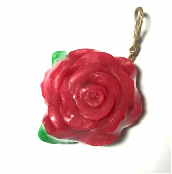Popular cleansing and skin care handmade soap (rose soap)