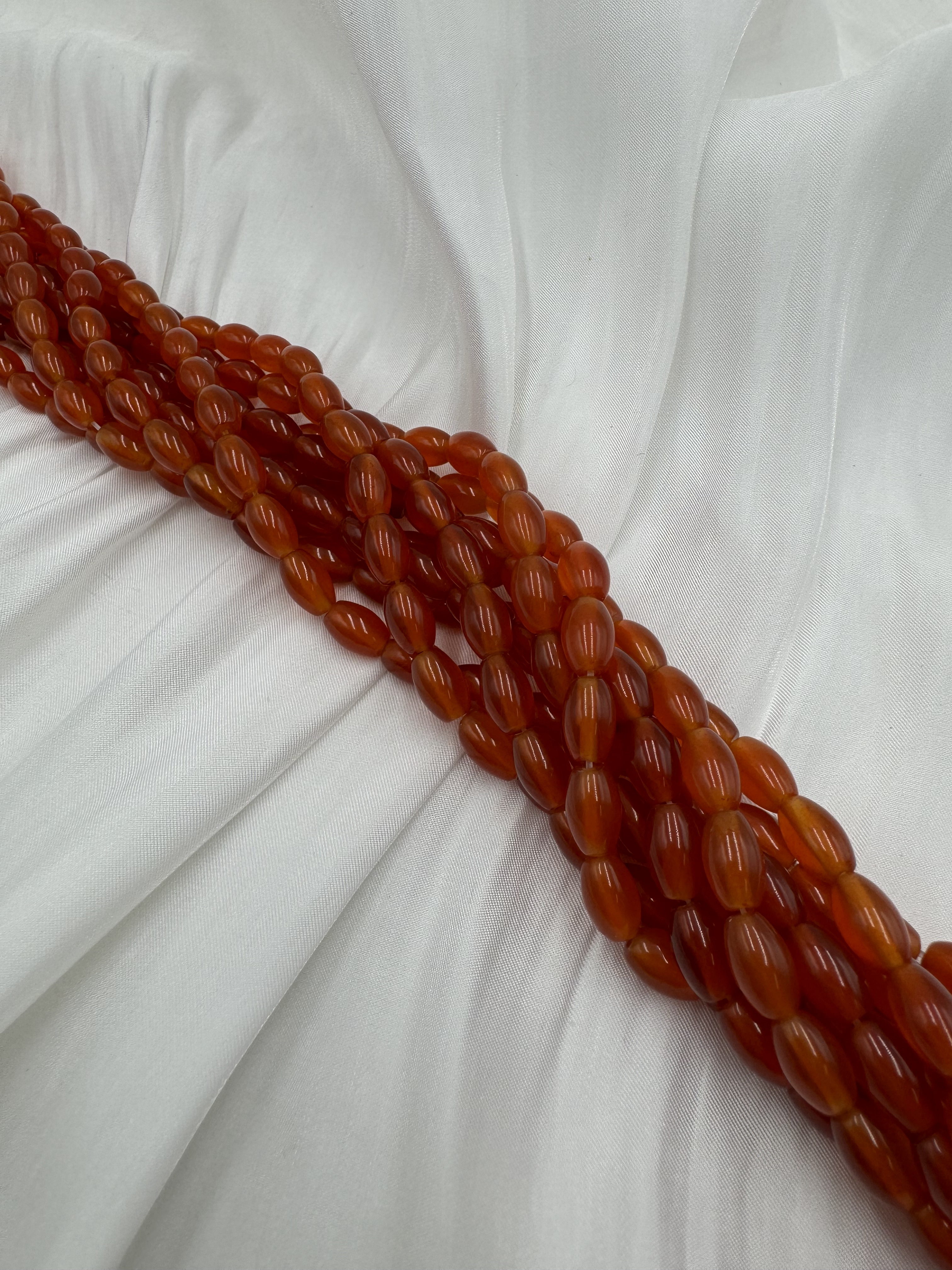 條-No.25亮面橢圓小瑪瑙珠6mm*9mm約40顆