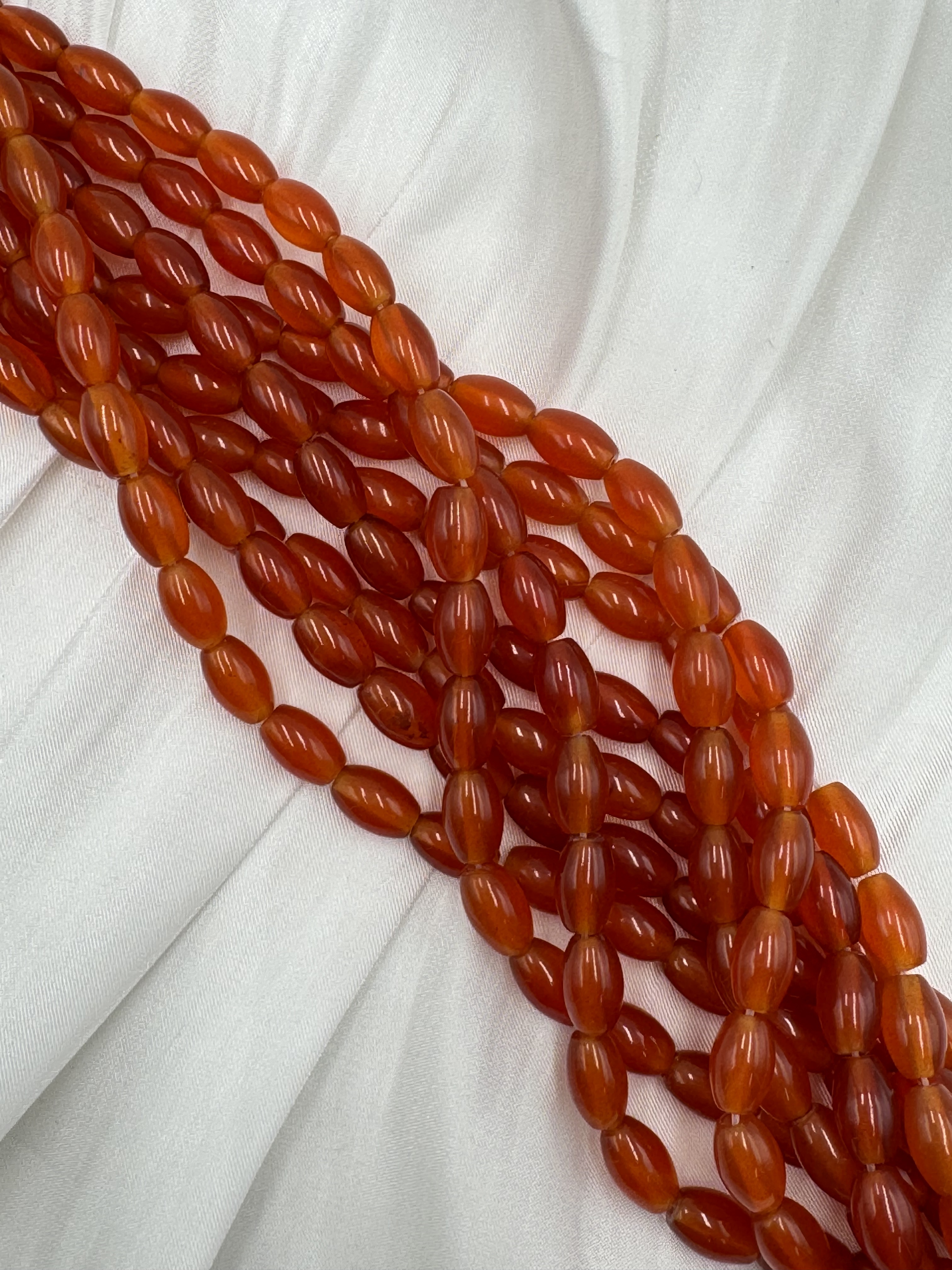 條-No.25亮面橢圓小瑪瑙珠6mm*9mm約40顆