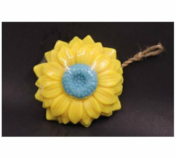 Popular cleansing and skin-care handmade soap (sunflower soap)