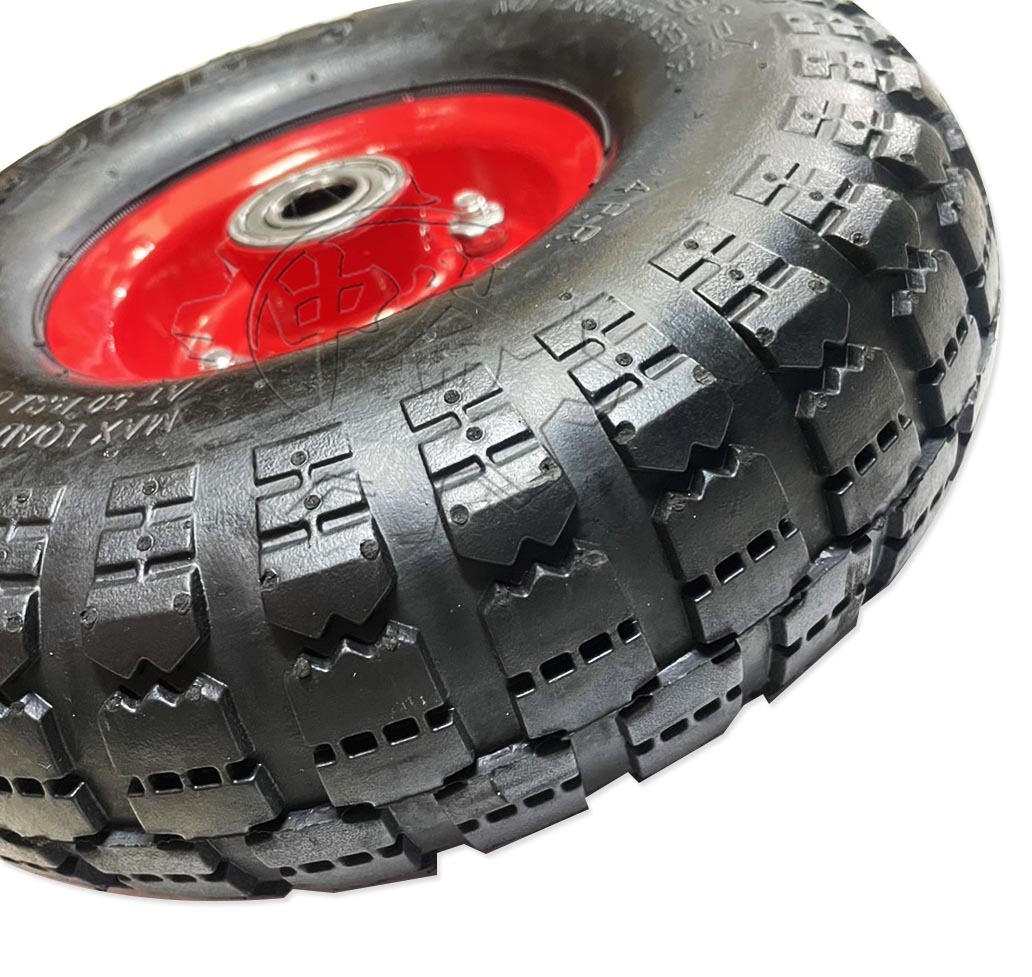 ＊中崙五金【附發票】專業 10吋 PU輪 風輪 打氣輪胎 手推車輪 獨輪車輪 雙軸承設計 特價中!