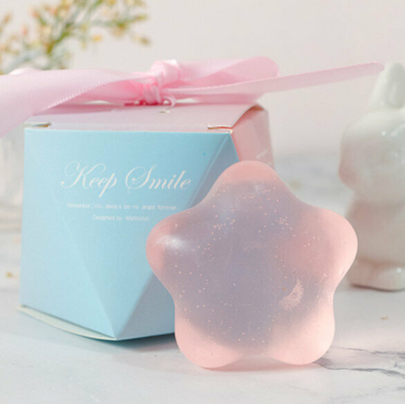 Hotly recommended Little Star Handmade Essential Oil Soap (Gradient Gift Box) [Crystal Powder/Rose Fragrance]