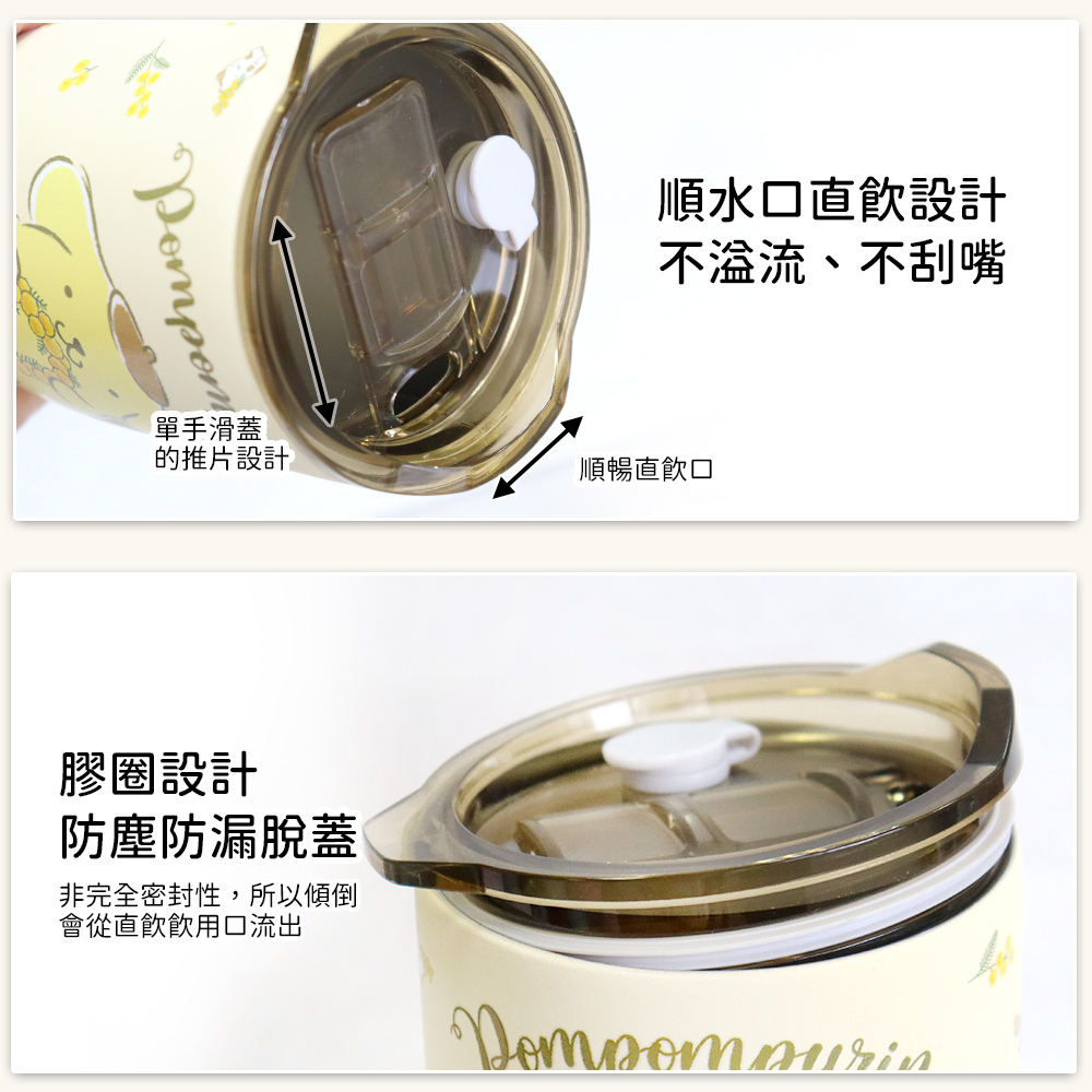 【サンリオ】ステンレス真空クーラーカップ アイスカップ 900ml - プリンドッグ - 保温・保冷ボトル - ステンレススチール ブルー