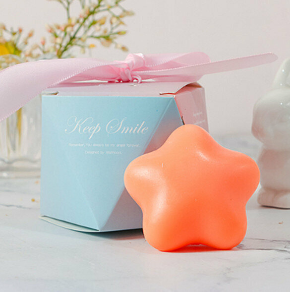 Hotly recommended Little Star Handmade Essential Oil Soap (Gradient Gift Box) [Light Orange/Sweet Orange Fragrance]