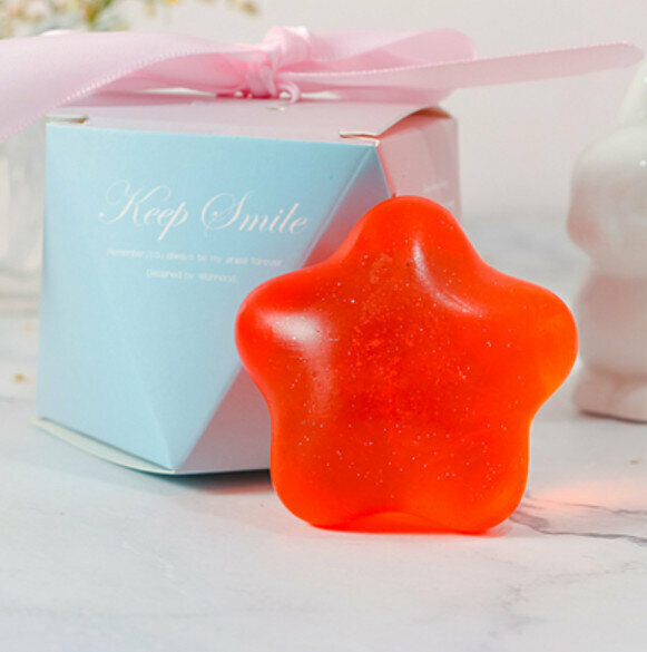 Hotly recommended Little Star Handmade Essential Oil Soap (Gradient Gift Box) [Crystal Orange/Sweet Orange Fragrance]