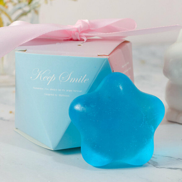 Hotly recommended Little Star Handmade Essential Oil Soap (Gradient Gift Box) [Crystal Blue/Magnolia Fragrance]