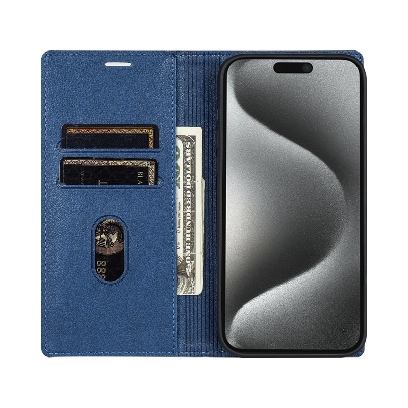 XPRO - Slim Wallet Flip - iPhone 16 Case 貼身防撞翻蓋皮革插卡支架手機保護殼