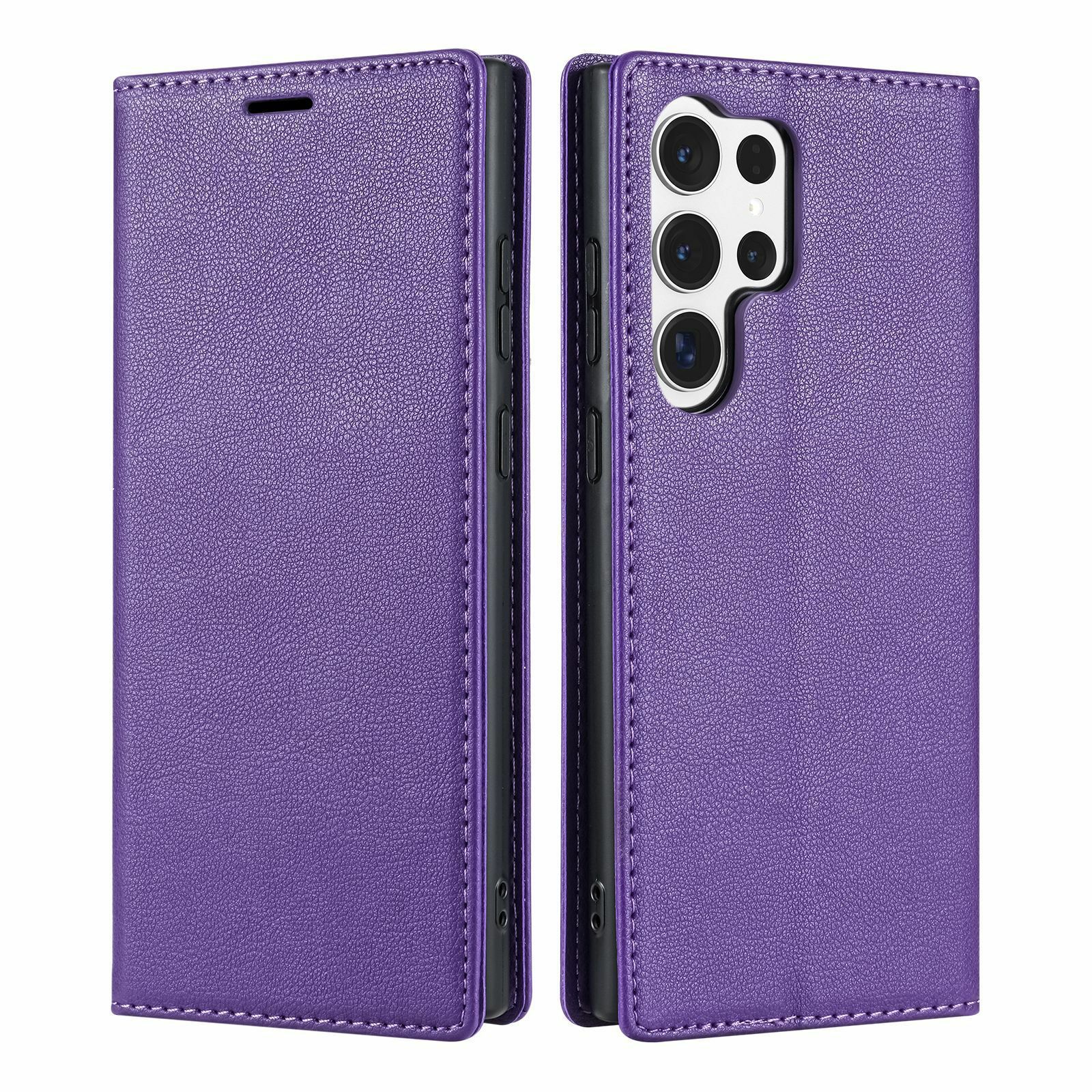 XPRO - Slim Wallet Flip - Samsung S25 Case 貼身防撞翻蓋皮革插卡支架手機保護殼