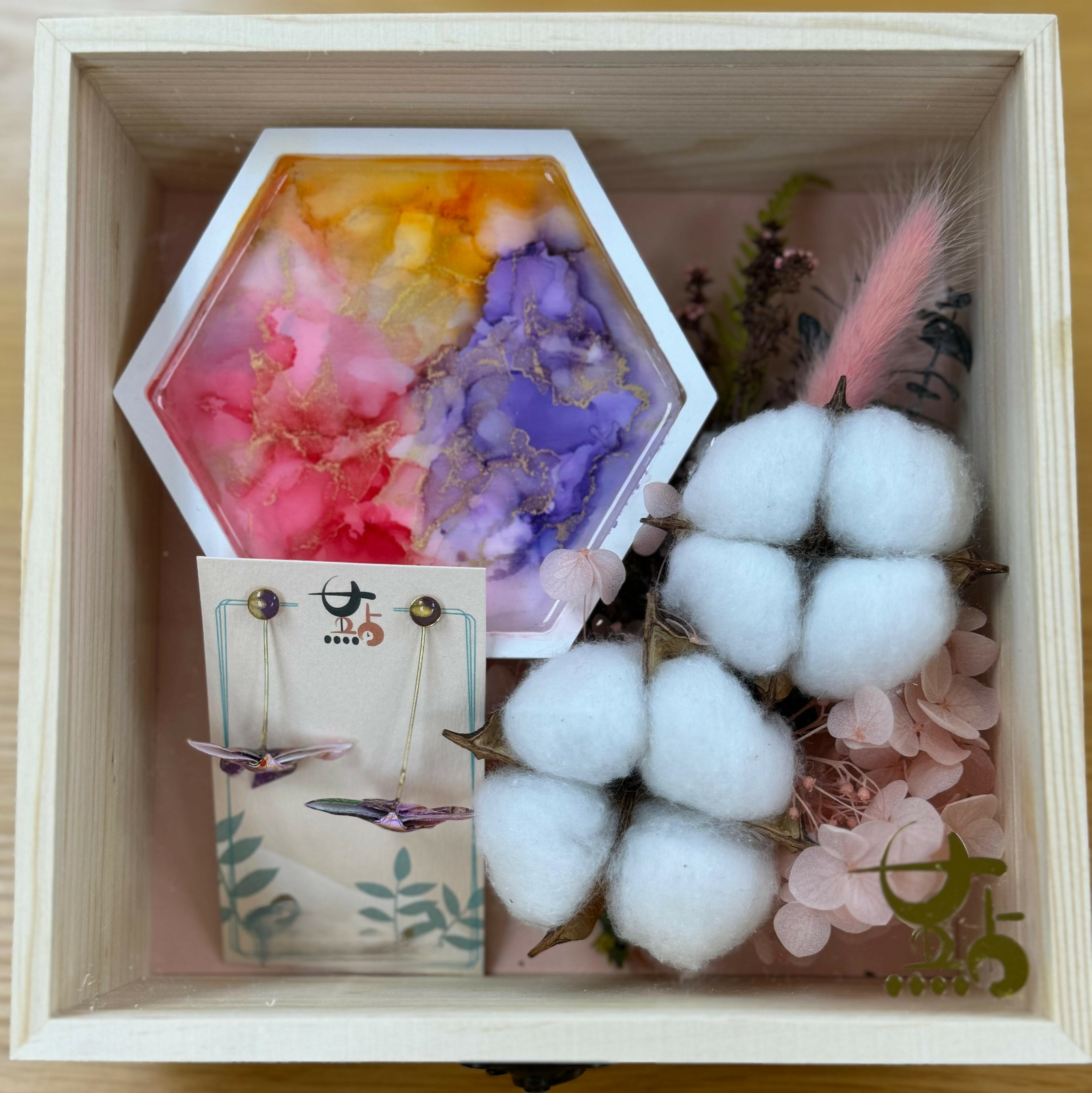 酒精墨水杯墊精選禮盒