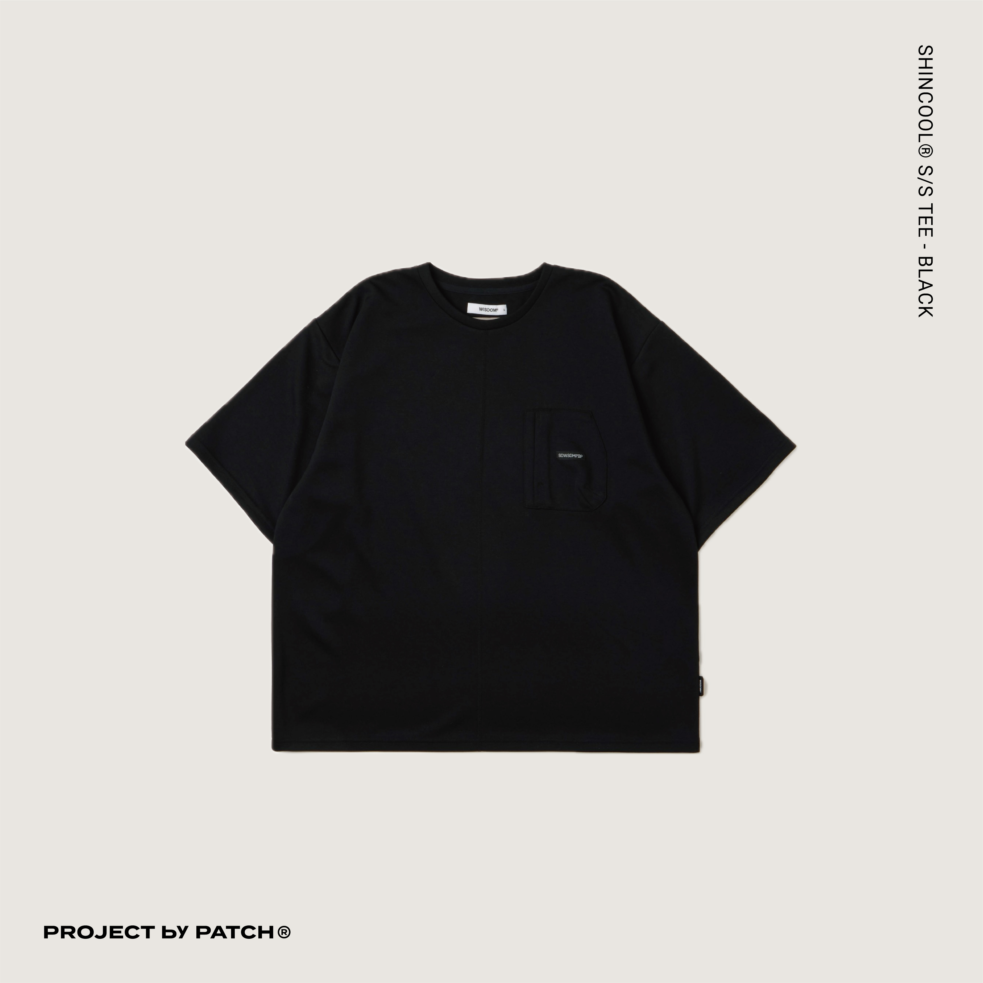 P.B.P X WISDOM X SDW - SHINCOOL® S/S TEE  - BLACK