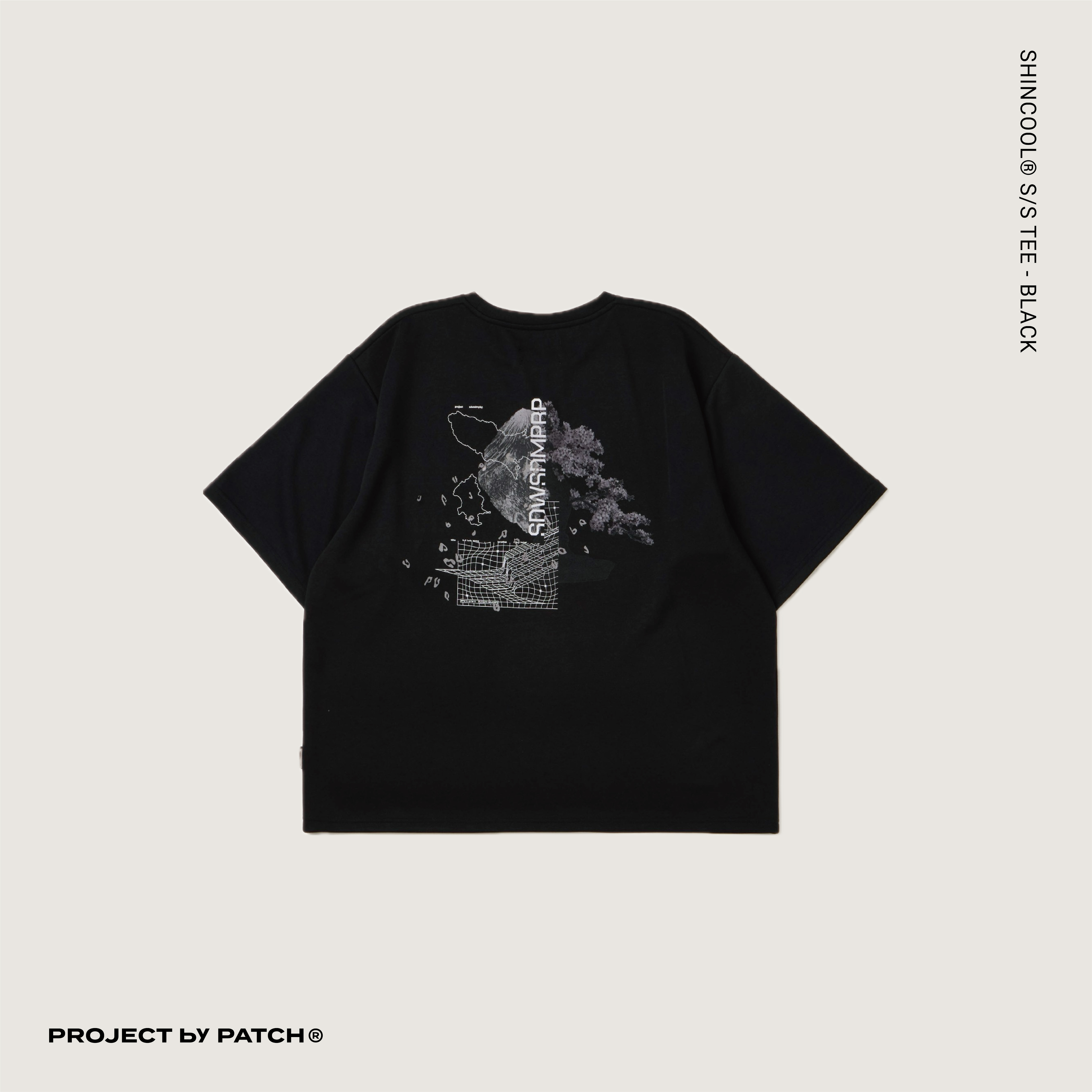 P.B.P X WISDOM X SDW - SHINCOOL® S/S TEE  - BLACK