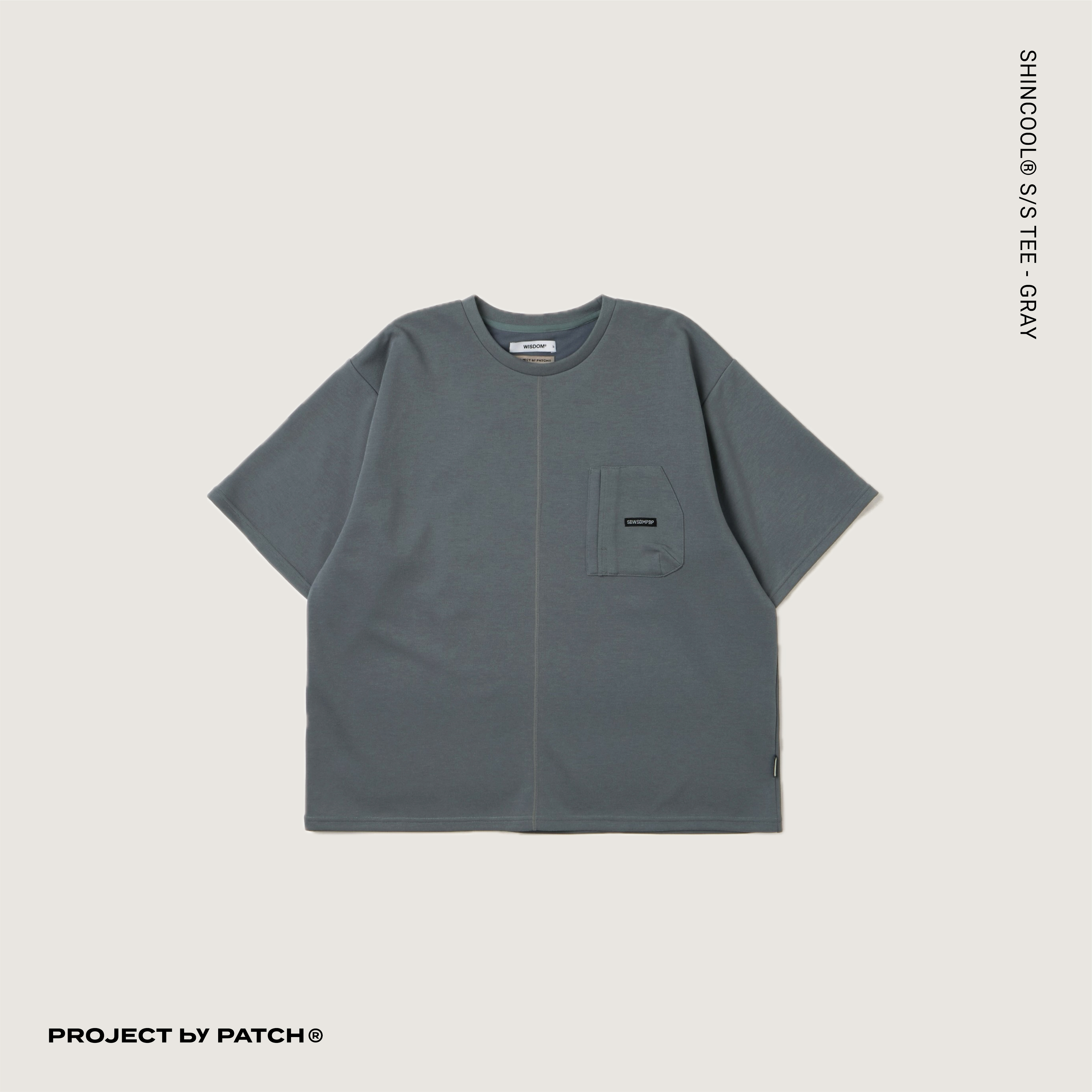 P.B.P X WISDOM X SDW - SHINCOOL® S/S TEE  - GRAY