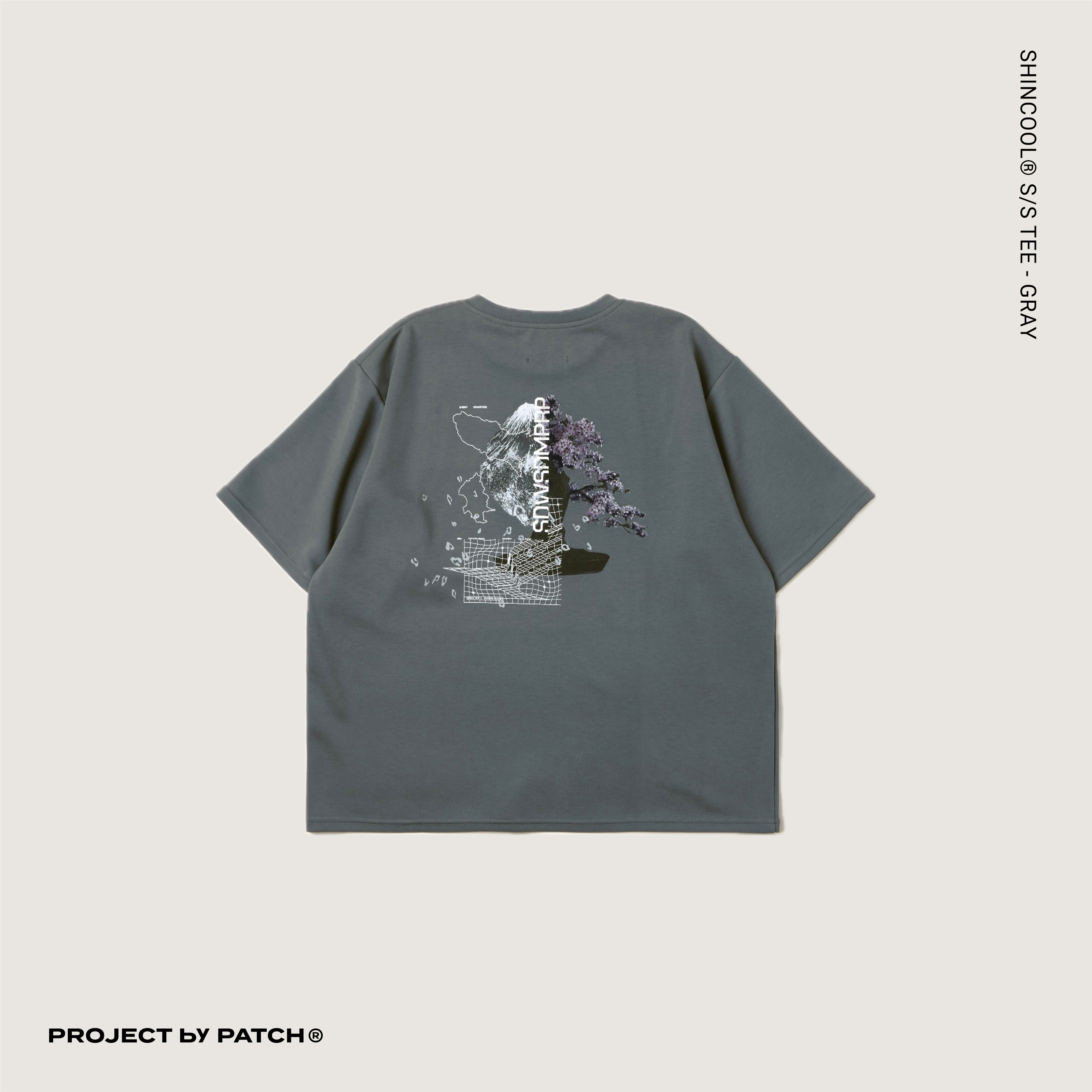 P.B.P X WISDOM X SDW - SHINCOOL® S/S TEE  - GRAY