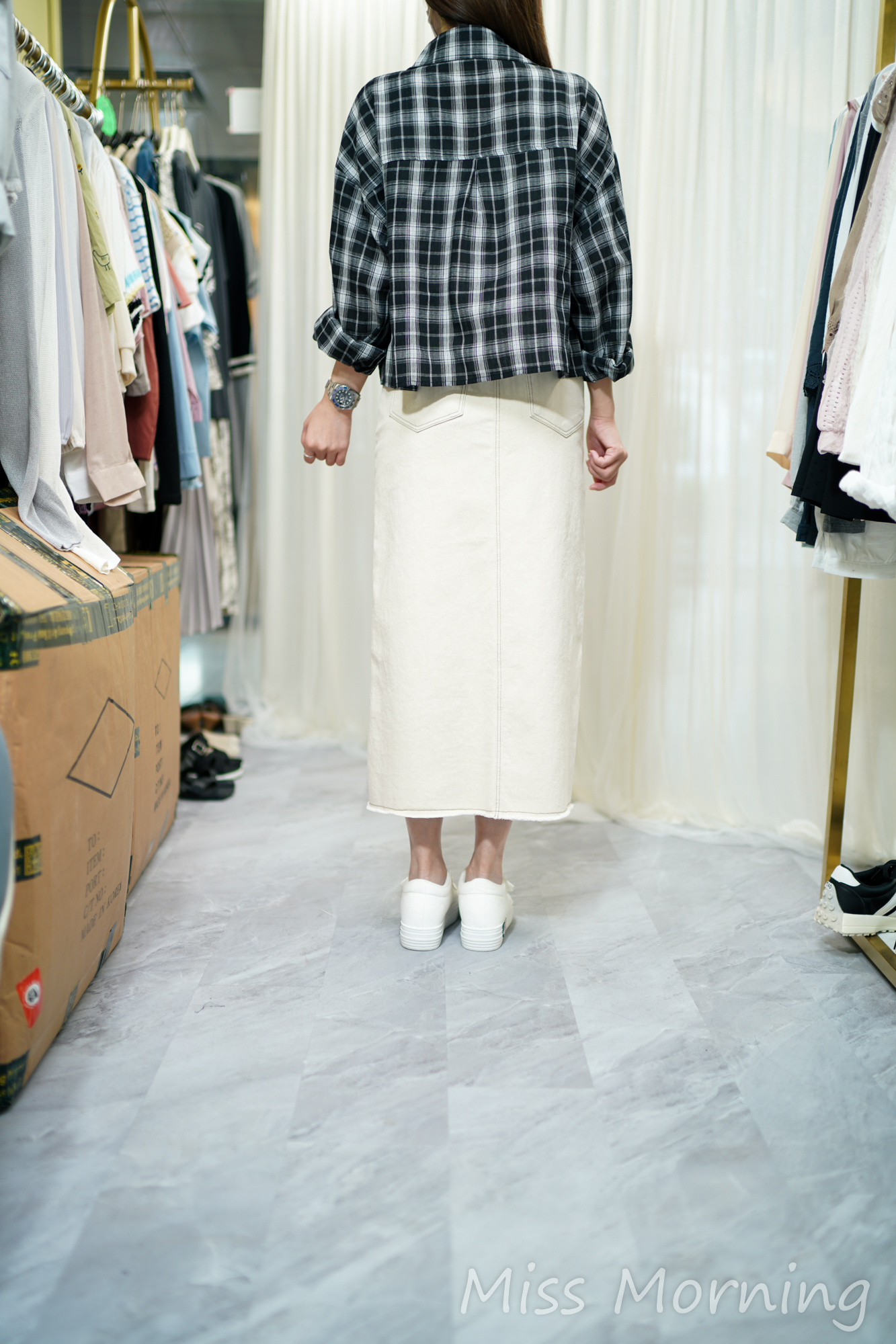 格仔款外套(14112)