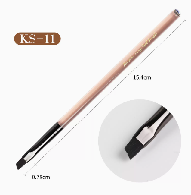 Hot Selling Nail Art Brushes Coffee Color Nail Art Pen French SK11