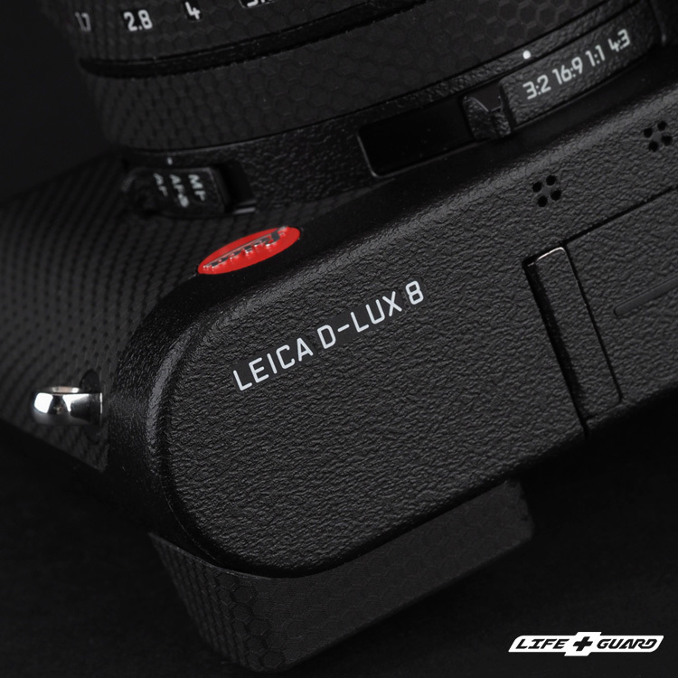 LIFE+GUARD Leica D-Lux 8 貼膜細節圖，LIFE+GUARD 專機專屬設計開版