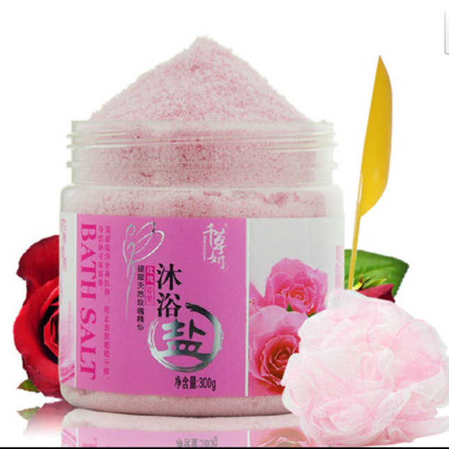 爆款玫瑰沐浴鹽（玫瑰味 300g）