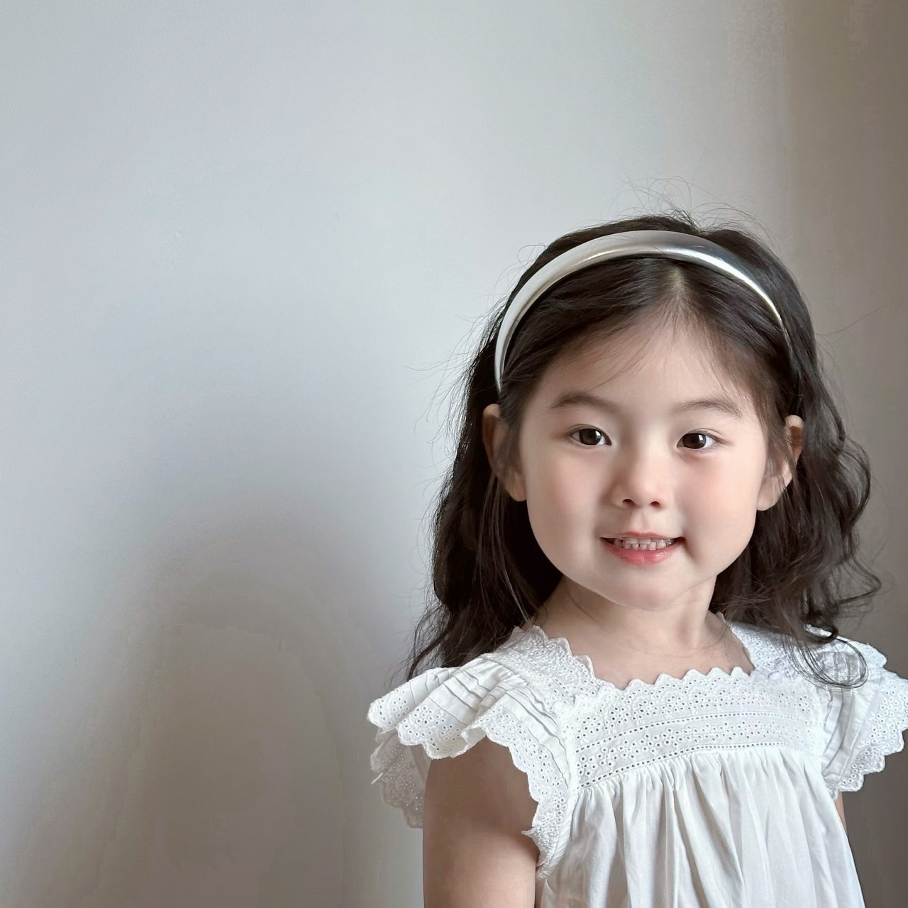 韓系銀色面髮箍