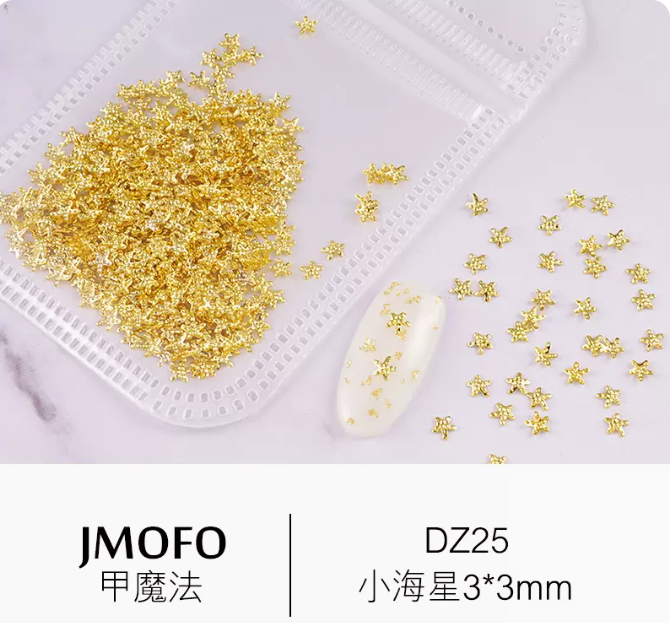 Hot selling nail art accessories metal rivets starfish 25 (about 500 pieces)