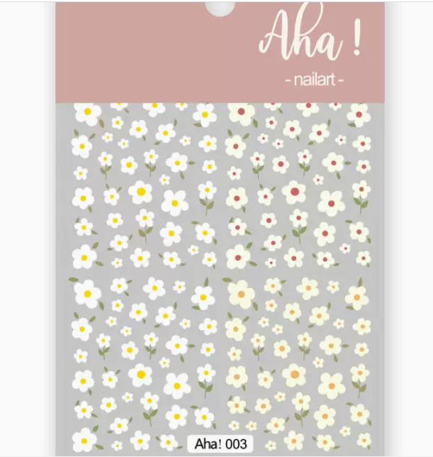 Hot selling manicure cartoon flower stickers (003#)