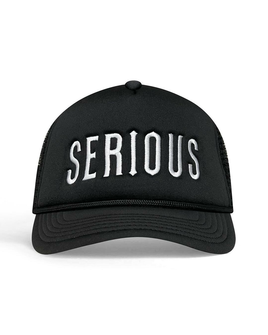 DREW “SERIOUS” Trucker Hat 認真帽 刺繡網帽