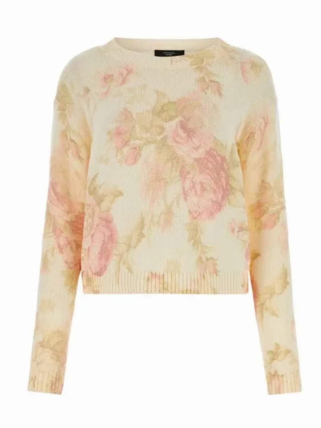 S weekend max Mara 優雅花花上衣-M