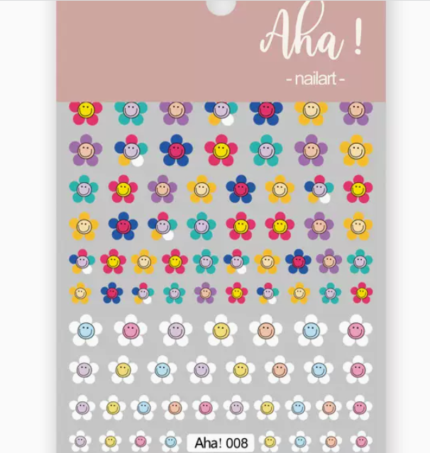 Hot Selling Nail Art Cartoon Flower Stickers (008#)
