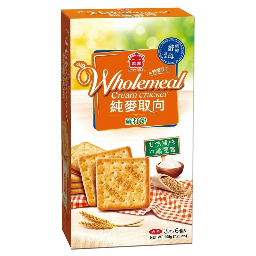 【義美】健康純麥取向蘇打餅乾205g