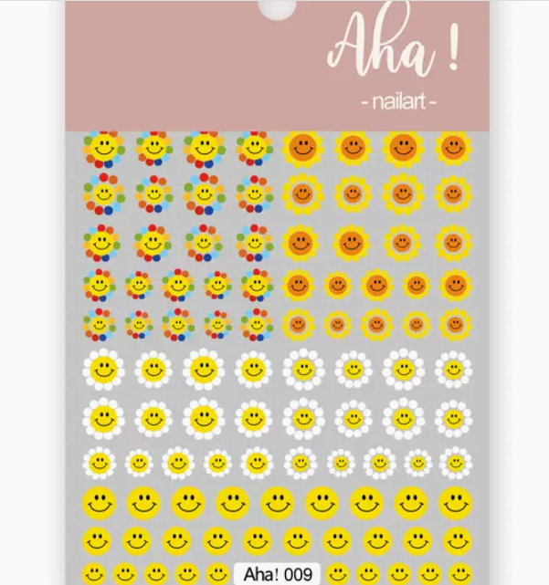 Hot selling manicure cartoon flower stickers (009#)